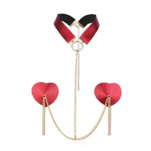 Accesorio de pezones en forma de corazon